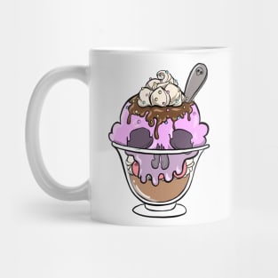 Skull ice-cream Mug